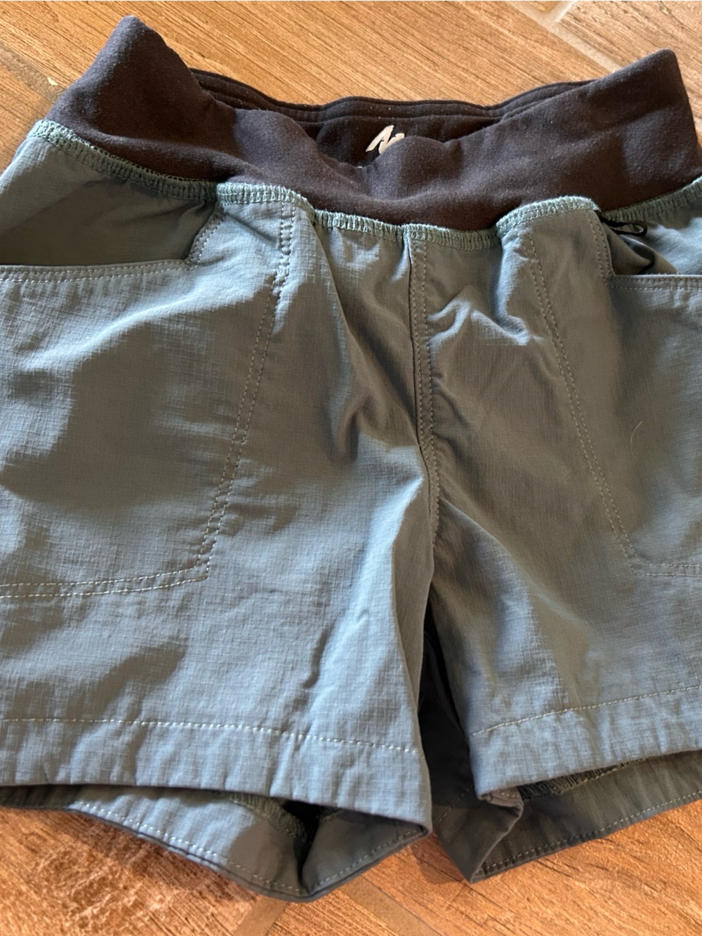 Shorts in teal color